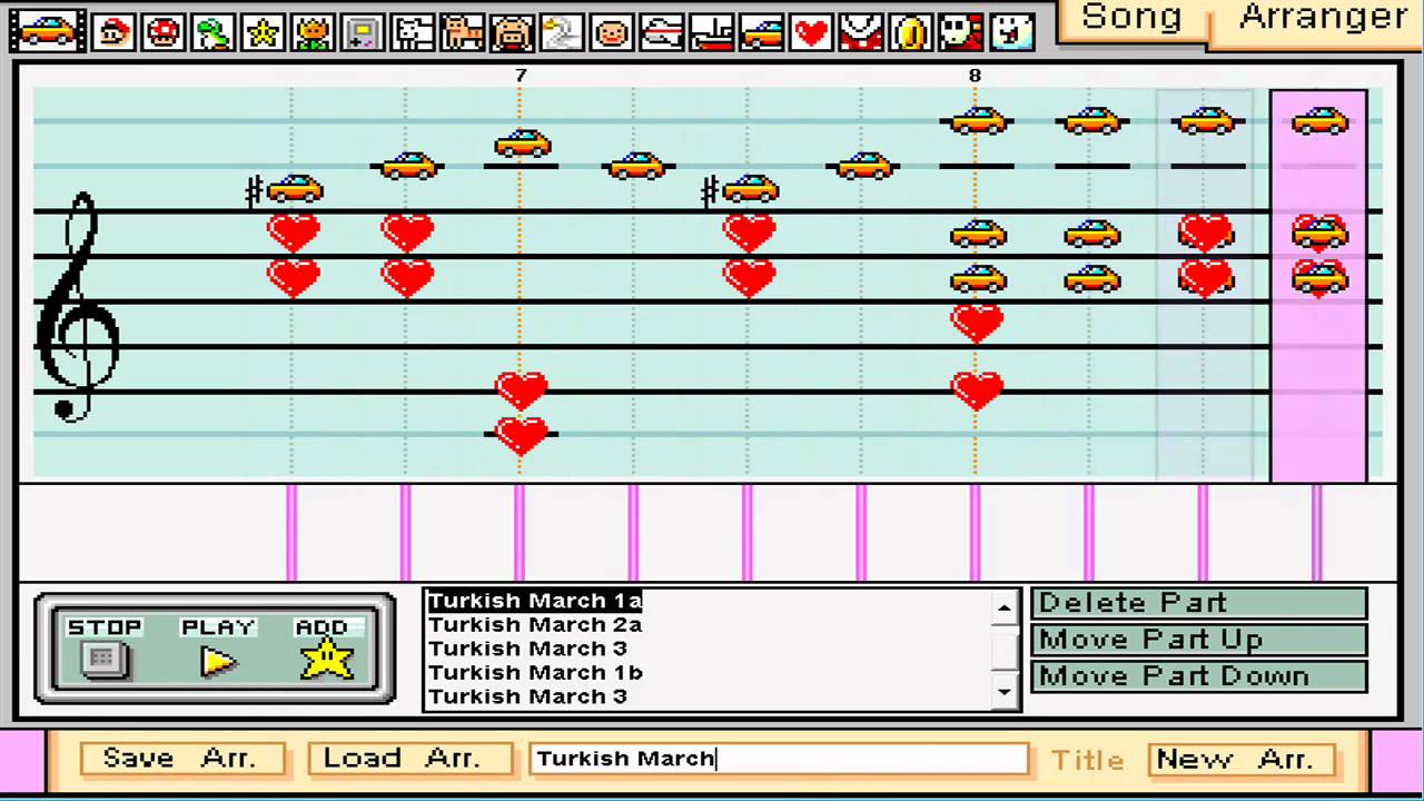 Mario Paint Composer - Turkish March [Rondo Alla Turca]