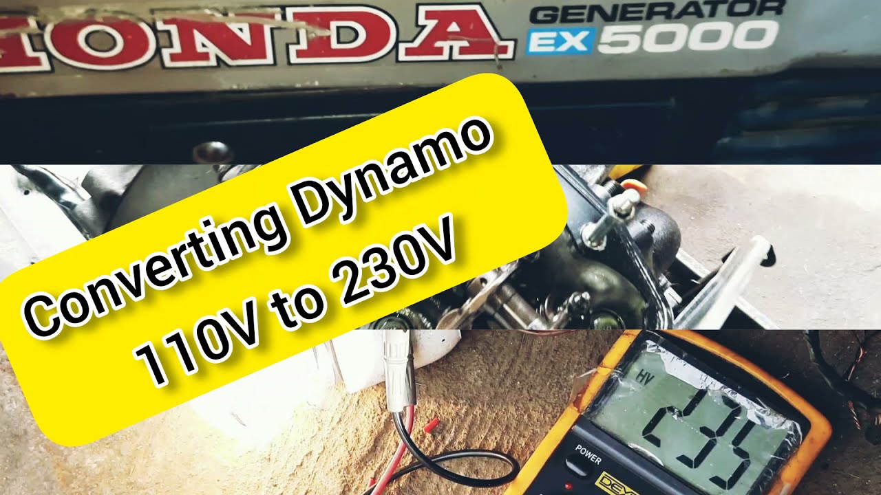 HONDA [EX 5000] 5kva Generator Repairing and Converting Dynamo 110v to 230v