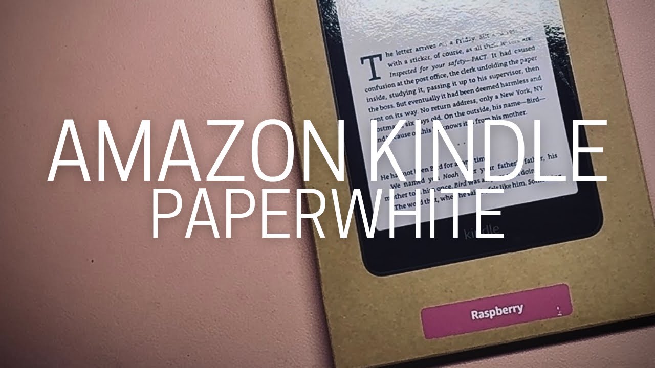 Amazon Kindle Paperwhite Raspberry Unboxing