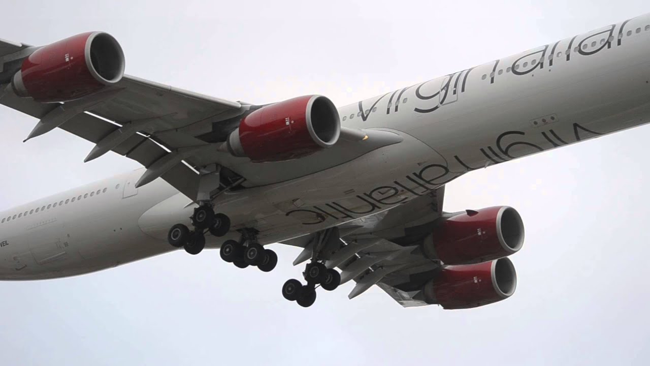 Virgin Atlantic Airways Airbus A340-600 [G-VEIL] (New Livery) Landing At LAX