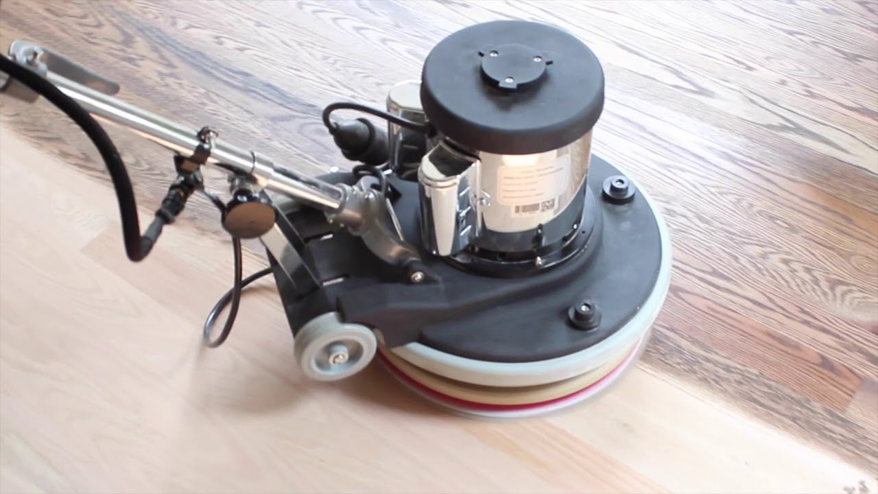 US Sander Spin Coater Attachment Buffs Stain on Hardwood Floors Faster