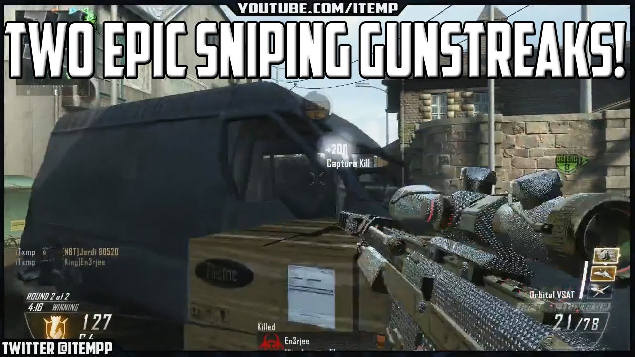 Two Epic 20+ Sniping Gunstreaks! (Diamond DSR Sniper and Diamond Five-Seven Pistol Gameplay)