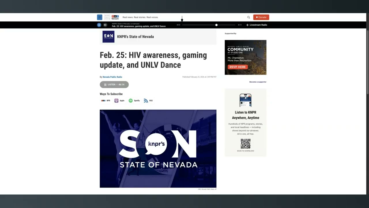 KNPR Interview with UNLV Dance - Feb 25