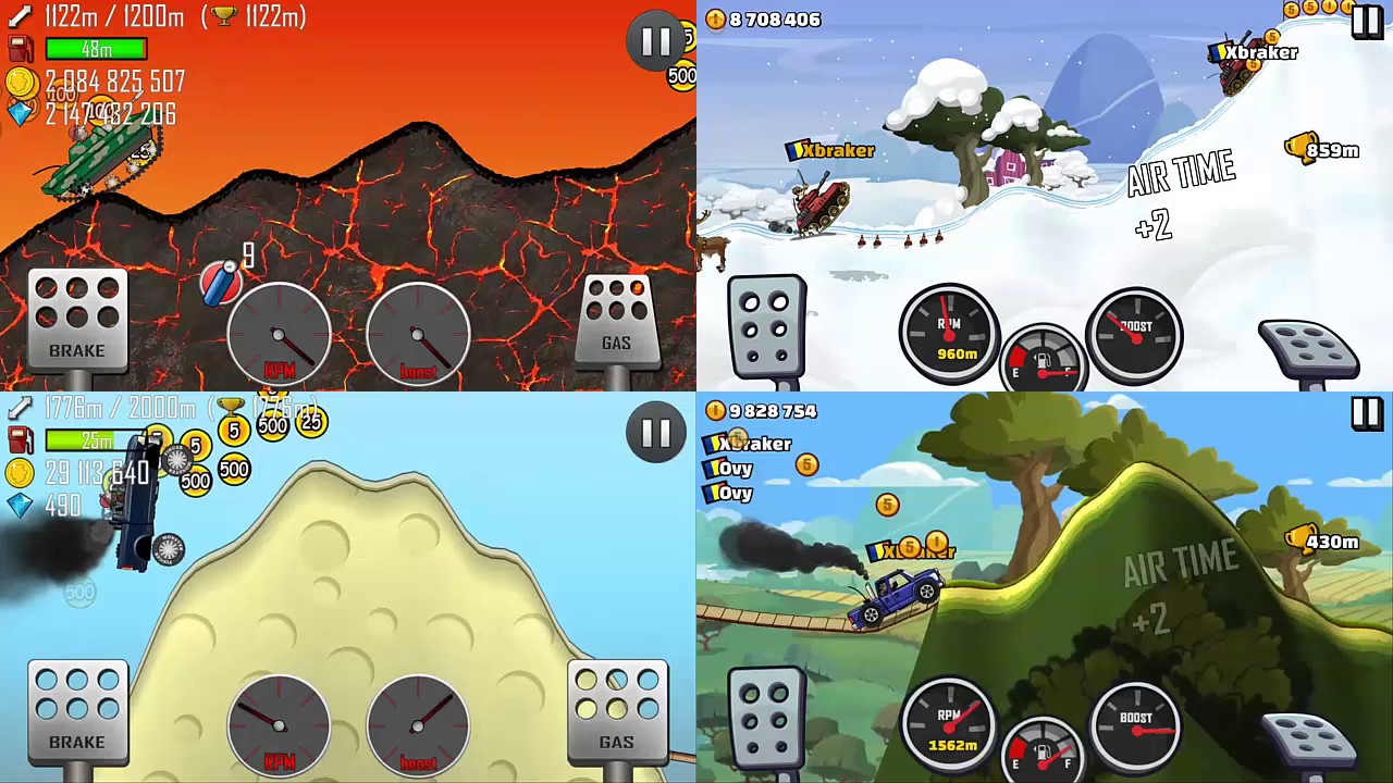 Tank Vs Tank Bundle - Super Diesel 4x4 vs Super Diesel Pimped Out Bundle - Hill Climb Racing 1 & 2