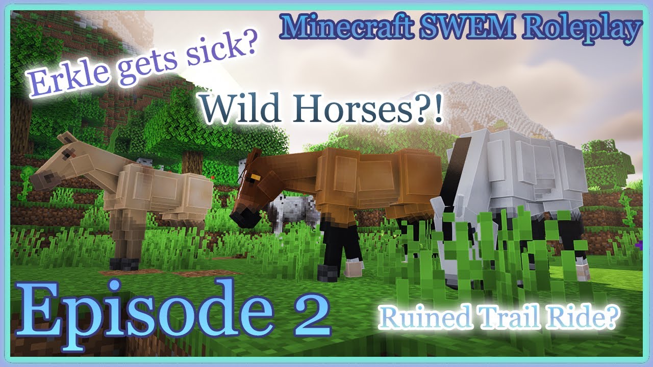 Эркл заболел, поездка по тропе испорчена, а лошади дикие! &mdash; Уютное ранчо Minecraft SWEM Roleplay:...