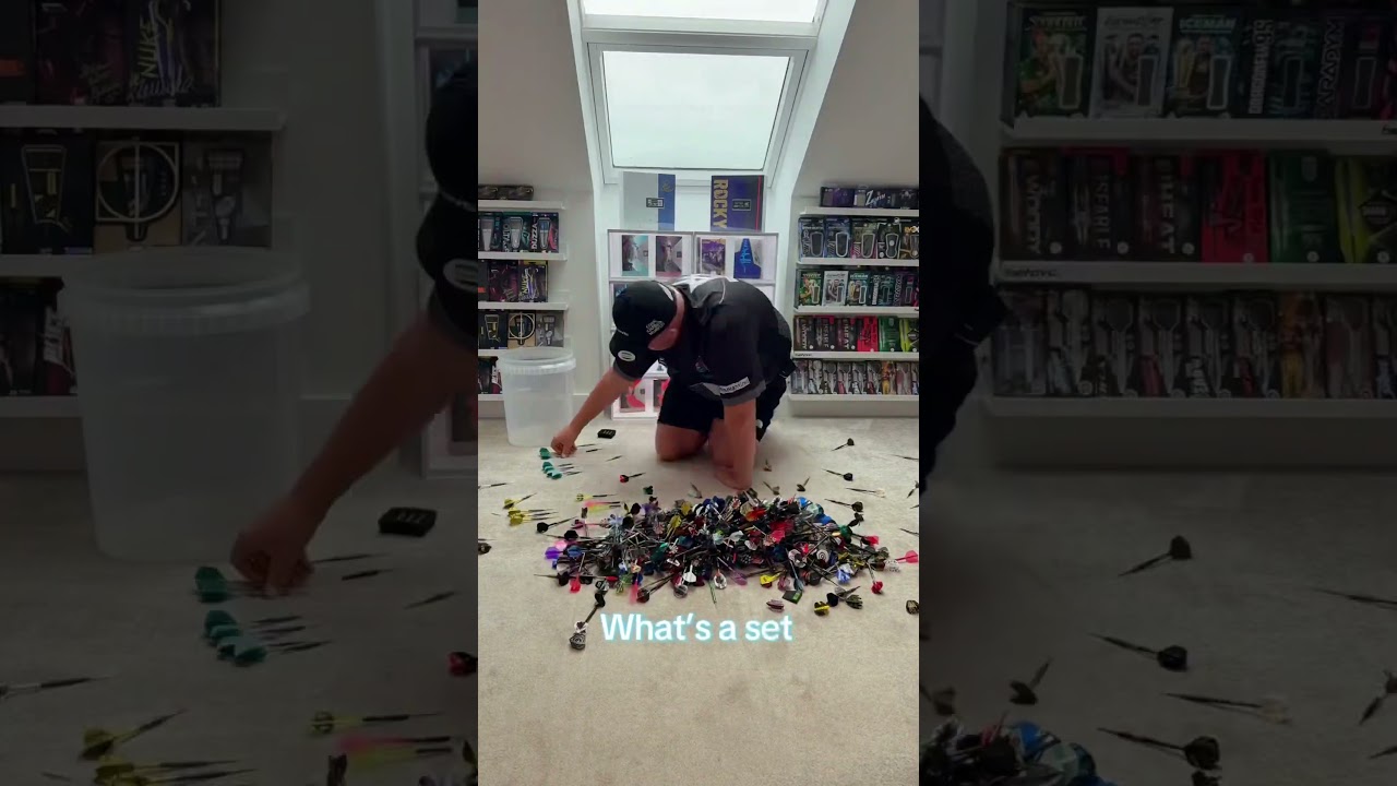 Dart collection sorting satisfying #darts #targetdarts #dartsreview #pdc