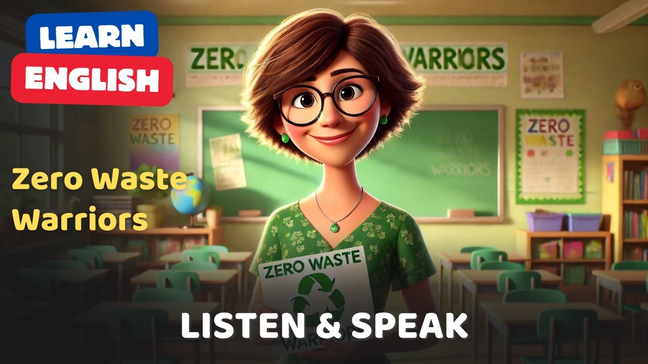 Improve English Speaking Skills (Zero Waste Warriors) - English Listening Practice