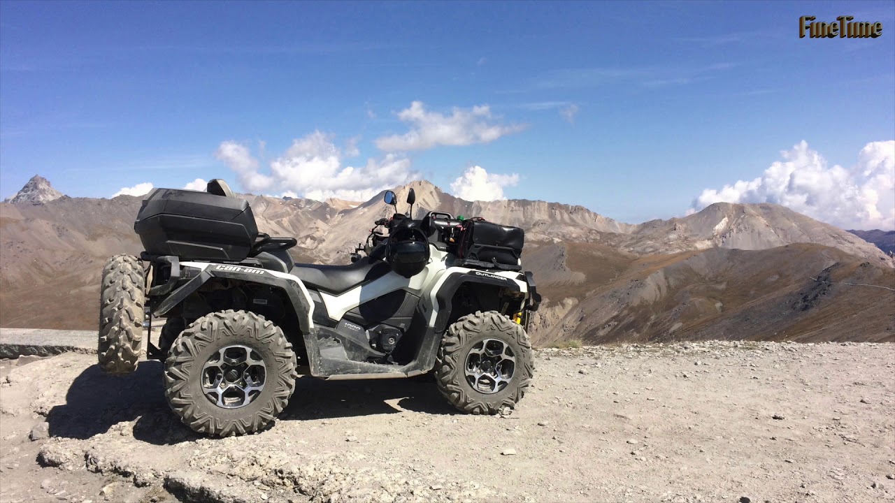 ATV Quad Offroad Westalpen  Piemont Auffahrt zum Fort Jafferau, Abfahrt Skipiste
