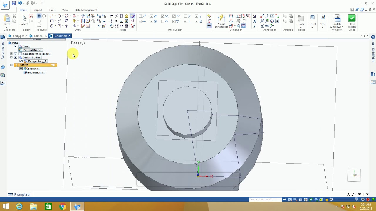 Screw Jack | Parts With Assembly | 3D modelling | 2D Drawing in (SOLID EDGE ST9)