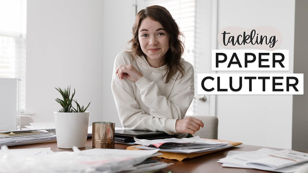 FINALLY Tackling My PAPER CLUTTER | Declutter + Organize With Me