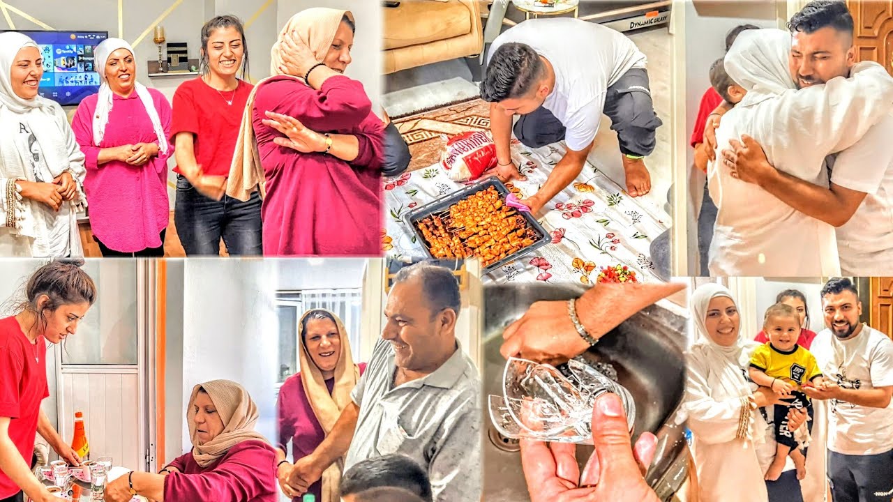 يوم كامل نعيش بدون بعض💔 النسوان في بيت والرجال في بيت لحال //وأكبر لقاء بآخر الفيديو 🥰
