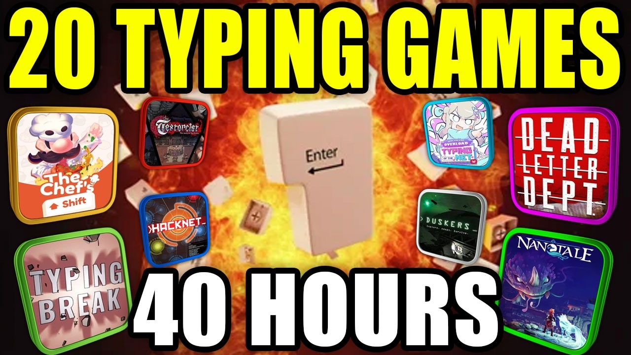 Я сыграл в 20 игр на скорость печати, по 2 часа в каждую, чтобы найти лучшие из них.