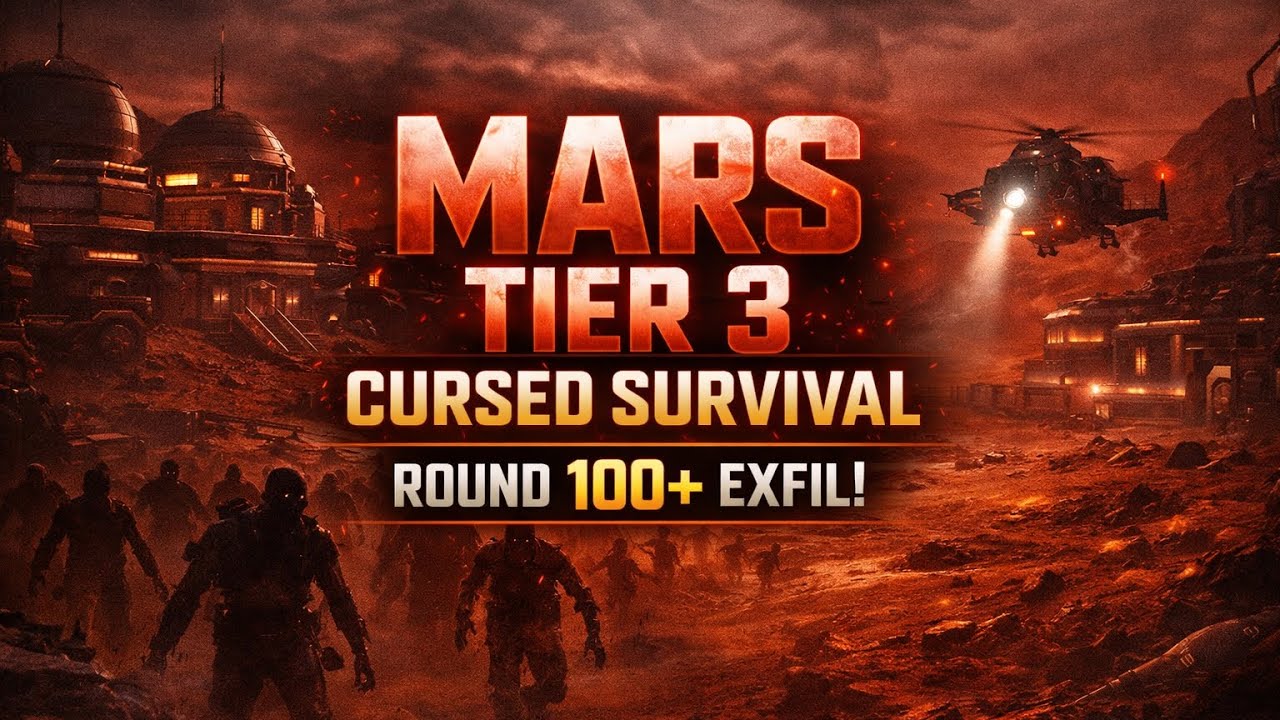 Call of Duty: Black Ops 7 Mars Tier 3 Cursed Survival Round 100+ Exfil Gameplay!!! 4K60