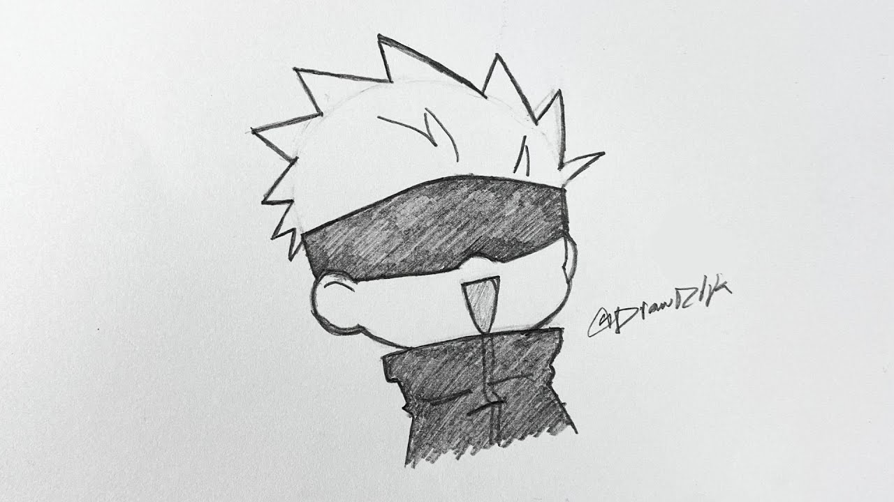 How To Draw Satoru Gojo | Step By Step | Jujutsu Kaisen | Easy Anime Drawing