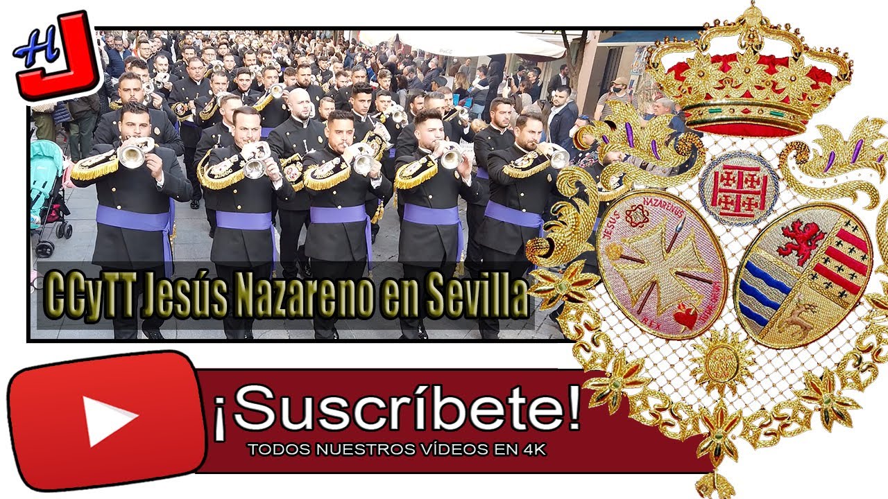 🥁 PASACALLES de la CCyTT JESÚS NAZARENO en SEVILLA 2021 🎺  4K 📹