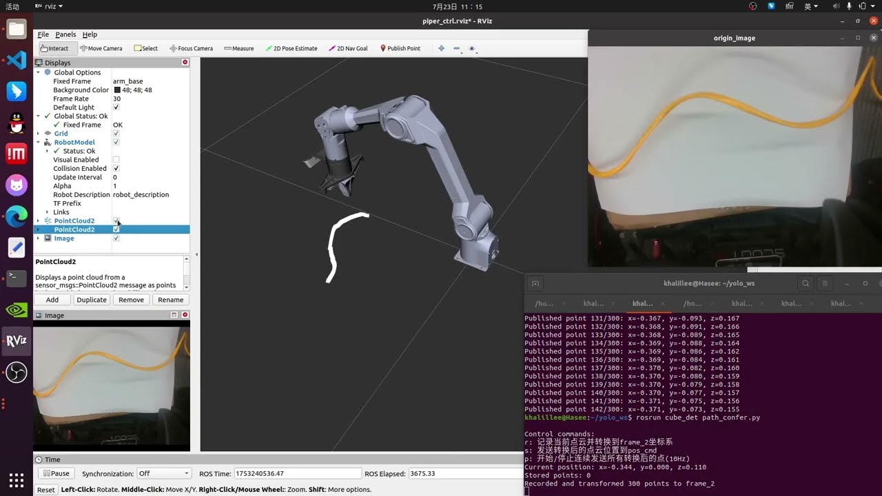 Teaching a Robot Arm to Spot Colors & Draw Curves