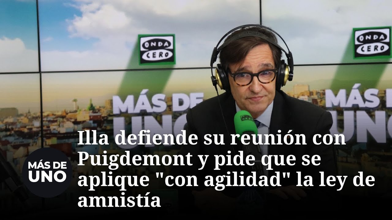 Illa defiende su reunión con Puigdemont y pide que se aplique 