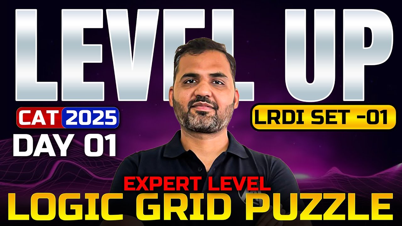 LEVEL UP LRDI Series for CAT 2025 – Day 01 || Crack CAT LRDI with Sameer sir