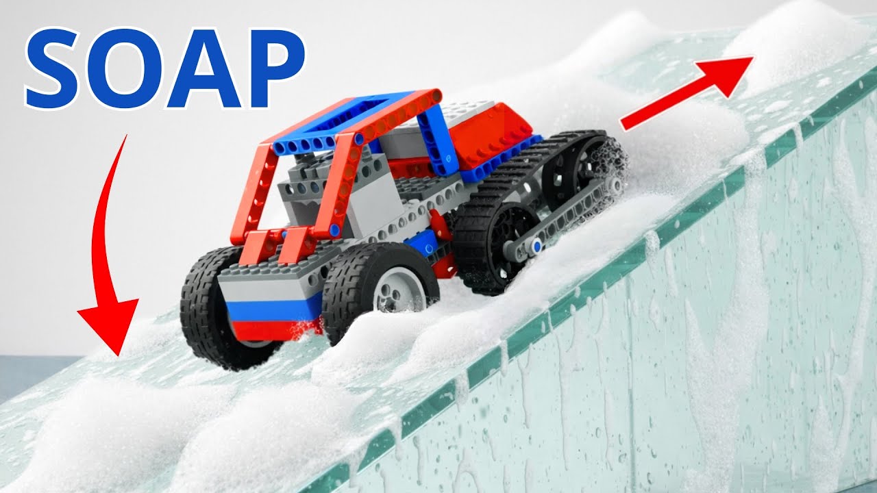 LEGO Technic Cars vs Slippery Soap Slope – Can They Climb? | Brick Sound