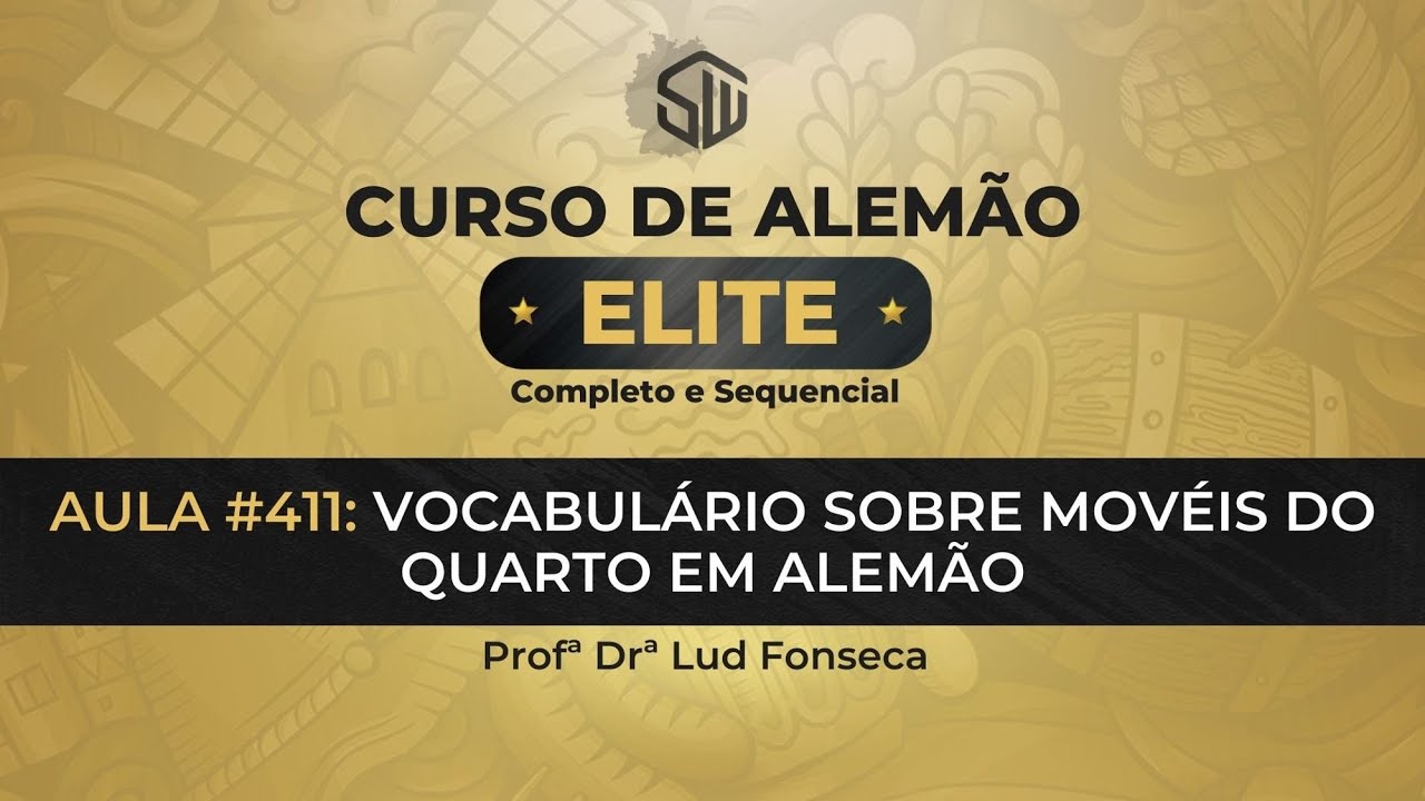 VOCABUL&Aacute;RIO DO QUARTO EM ALEM&Atilde;O [Curso Elite] [Aula #411]