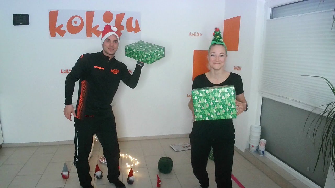 Sport mit dem Weihnachtsmann