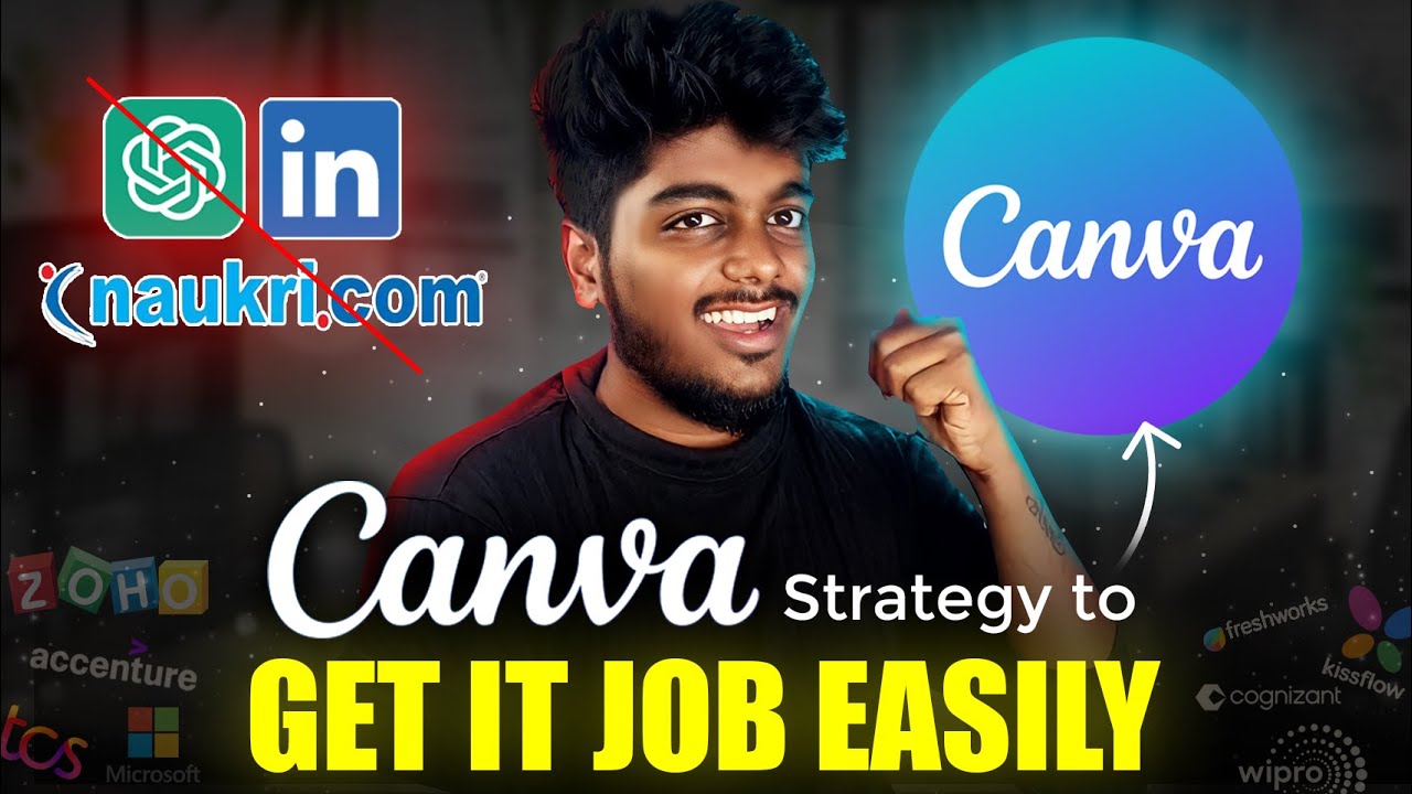 😱5 tricks to get IT JOB by using Canva | freshers must try | best job search app in tamil | HR_Navin