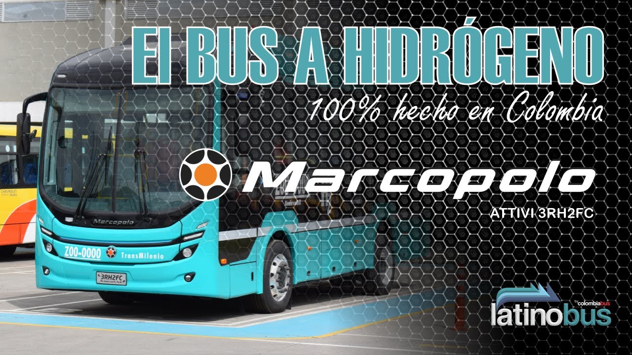 Primer bus a hidrógeno hecho en Latinoamérica: Marcopolo Attivi 3RH2FC #hidrógeno #electromovilidad