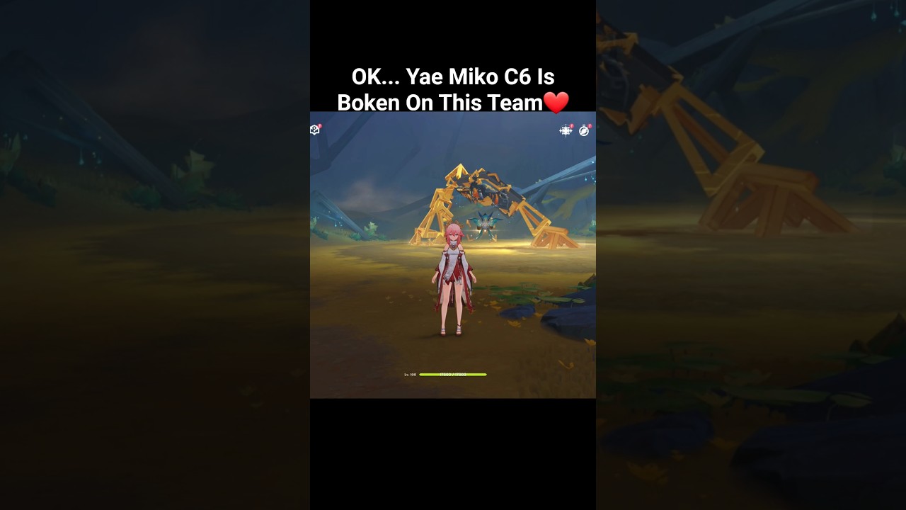 Команда Яэ Мико C6 против Мунгекко 🔥🍿👀💯 #genshinimpact #hoyovers #yaemiko #gaming #ghostofgenshin