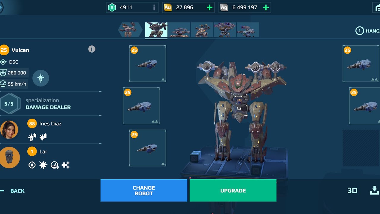 War Robots new robot Vulcan gameplay
