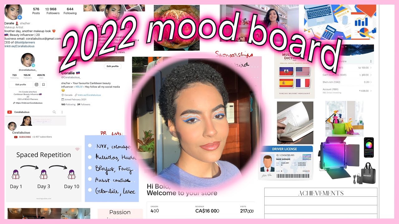 ✨How to achieve all of your goals for 2022✨ - it's mood board season + new brand launch