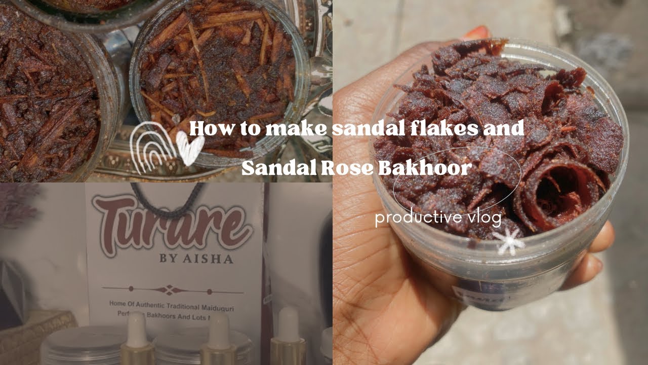 HOW TO MAKE SANDAL FLAKES AND SANDAL ROSE TURARENWUTA