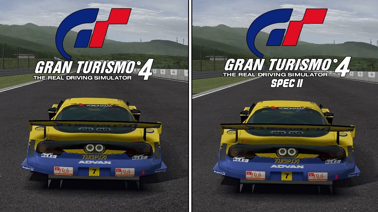 GT4 vs GT4 Spec II | RE AMEMIYA ASPARADRINK RX7 (JGTC) | Sound Comparison