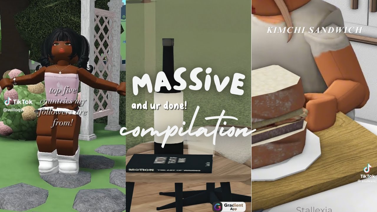 massive bloxburg tiktok compilation || glossydidi