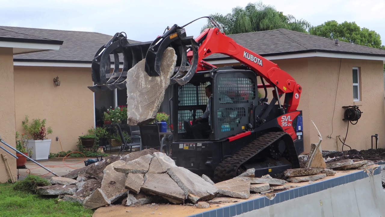 Large Inground Pool🏊&zwj;♀️Demolition and Dirt Filled