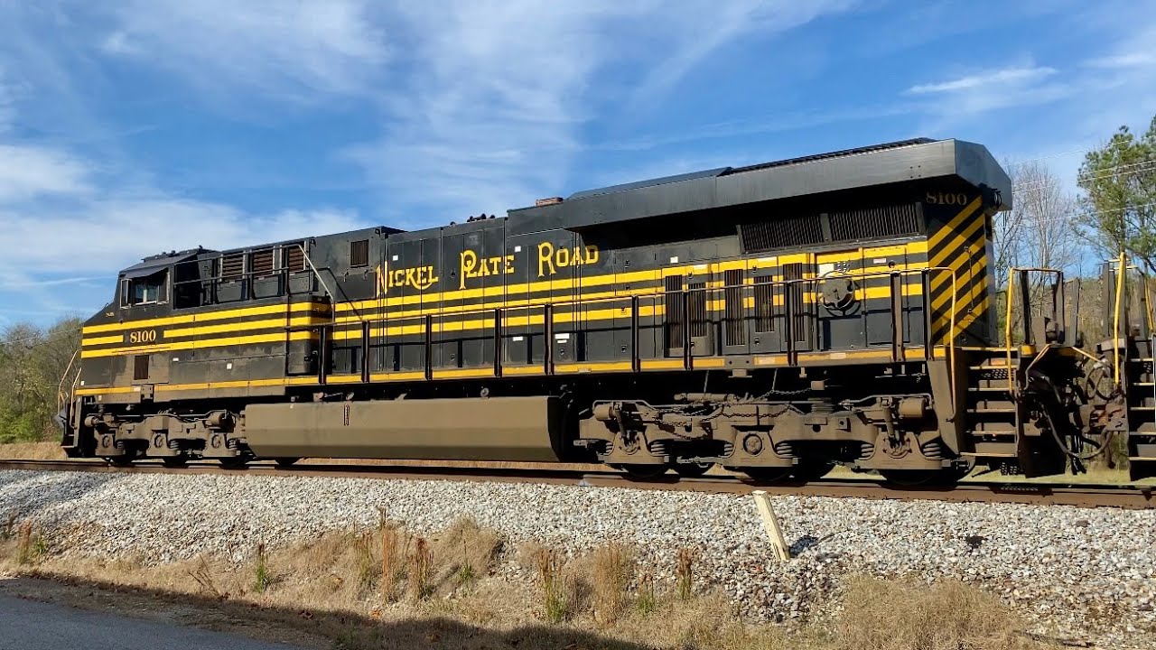 NS 8100 Nickel Plate Road Heritage Unit Leads Intermodal 289 into Rossville, TN - 11/24/24