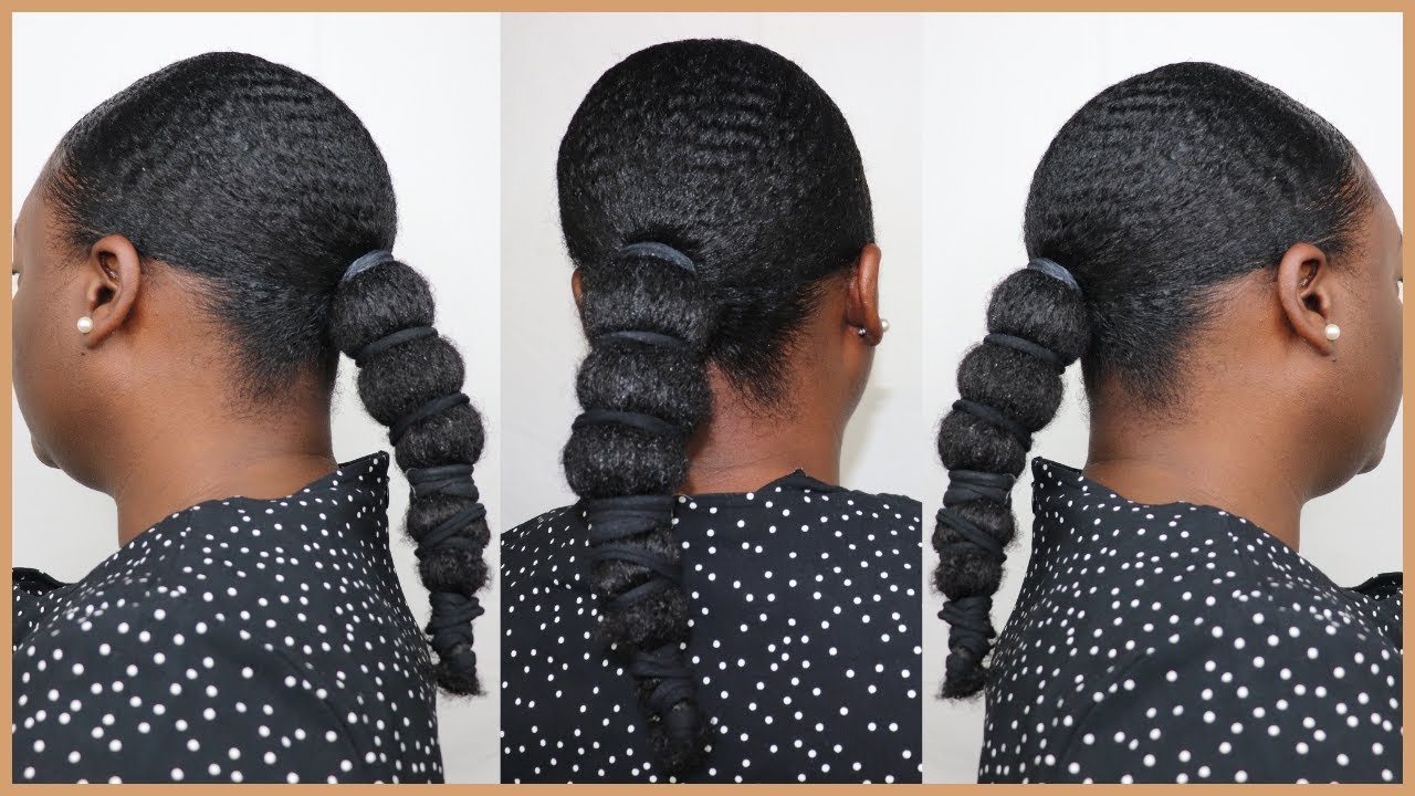 Style my natural hair with me | low sleek ponytail