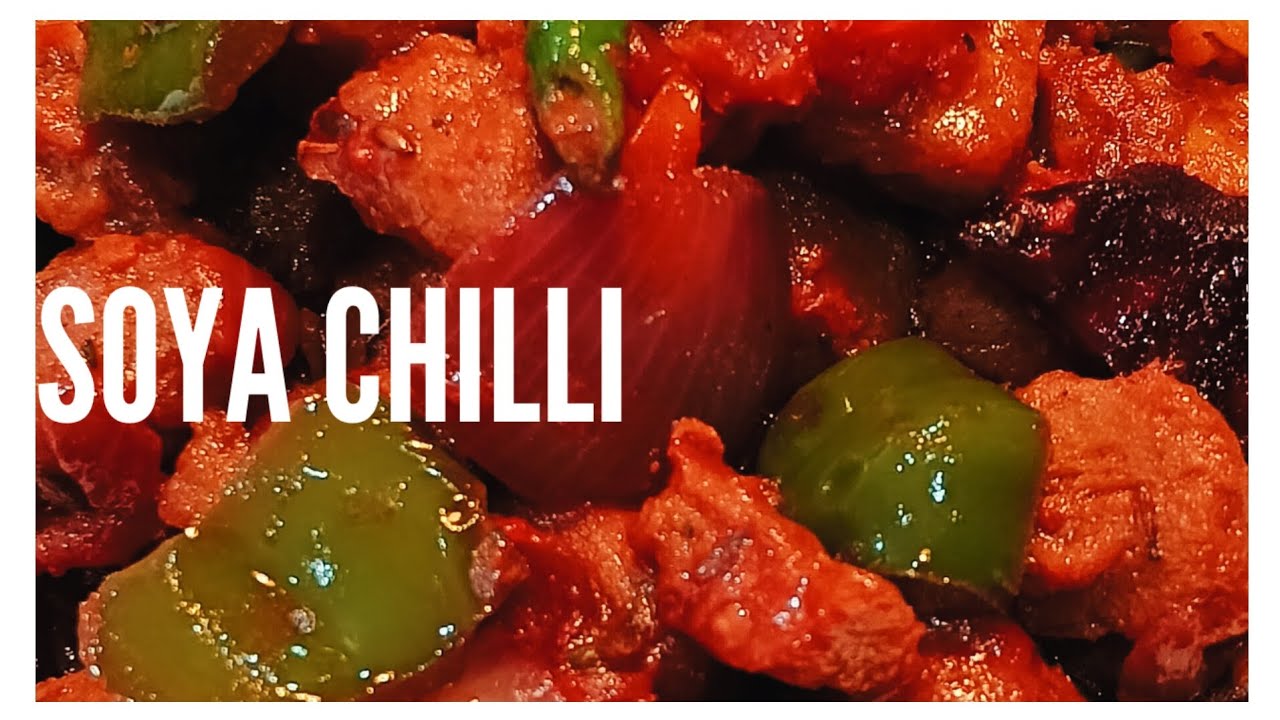 Soya Chilli Without Frying | Soyabean Chilli | Soya Chunks Recipe | Soya Chunks Recipe in English | 
