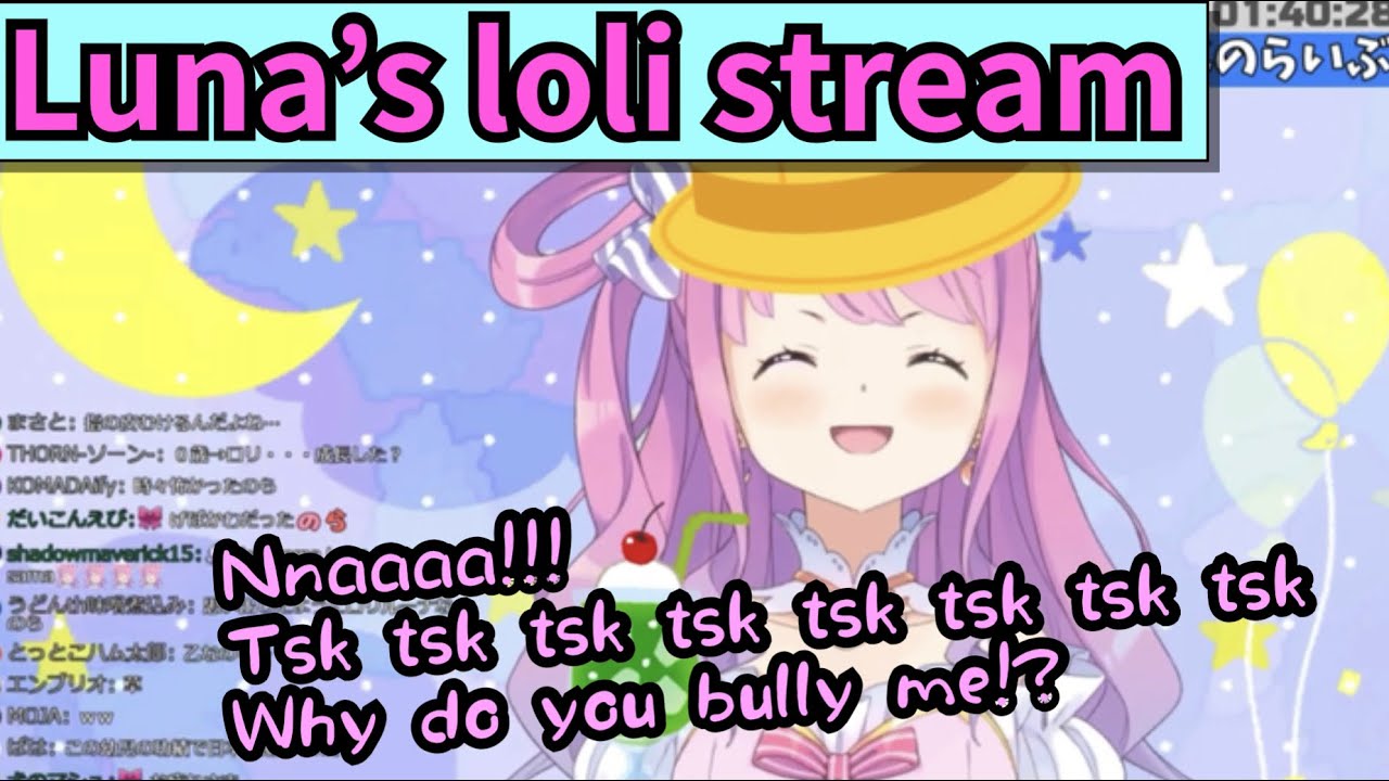 【ENG SUB】Loli Luna makes angry noise, farts on us, and cries a lot