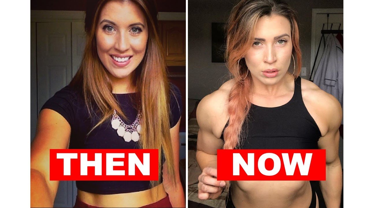 Rebecca Morgan body transformation. Muscle transformation from 2014 to 2019. Then and now