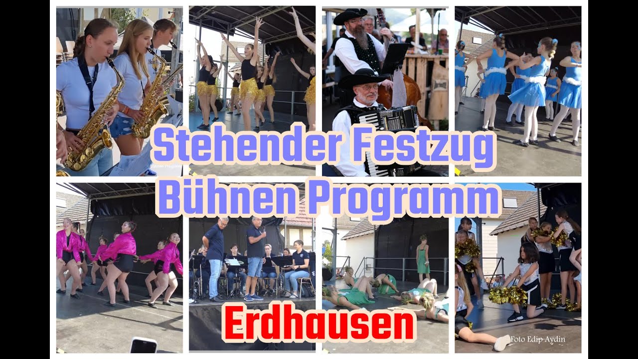Dorffest Erdhausen Stehender Festzug mit Bühnen Programm  EA