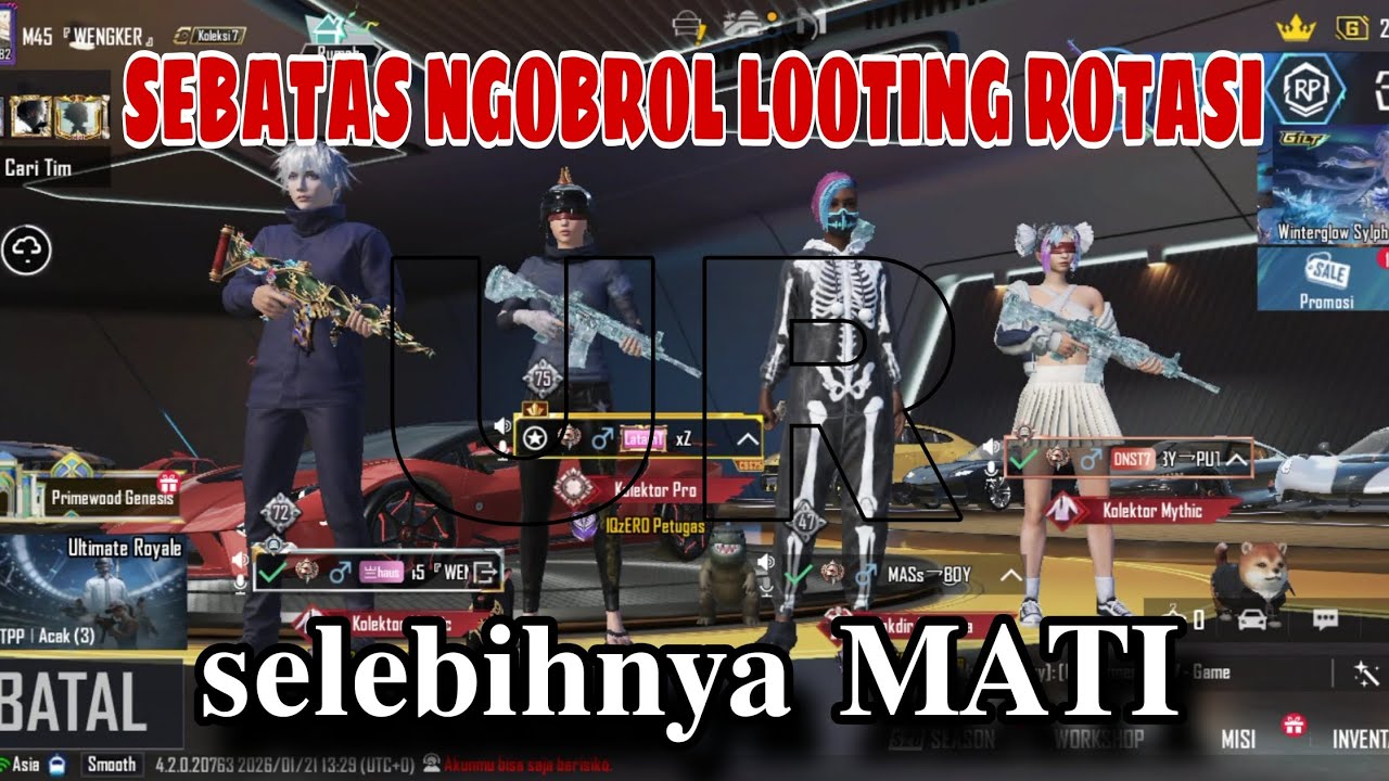 LIKA-LIKU UR : Ngobrol, Looting, Rotasi, MATI - PUBG MOBILE ULTIMATE ROYALE