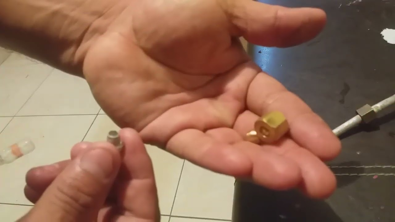 como arreglar tubo rroto /quebrado de estufa  para que no tire gas