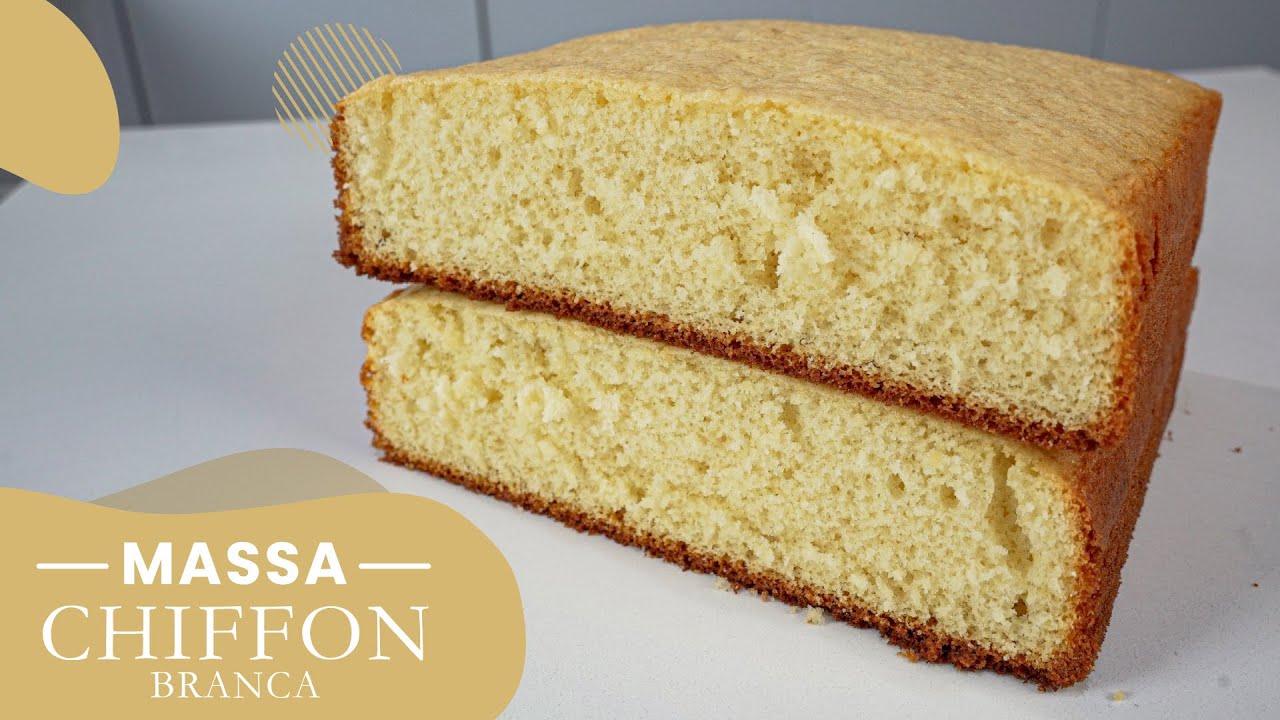 A MELHOR MASSA CHIFFON BRANCA | CHEF LÉO OLIVEIRA