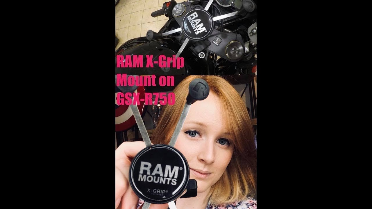 RAM X-Grip Mount install on GSX-R750!