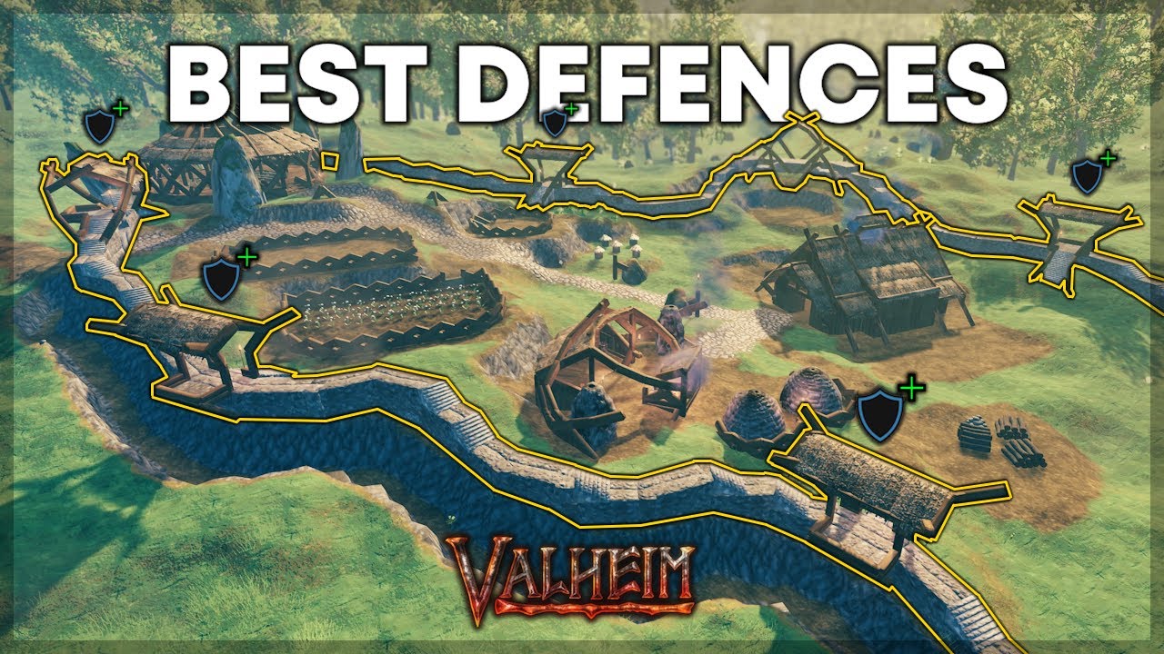 Building the BEST Base Defences in Valheim - EPIC Settlement Part 4