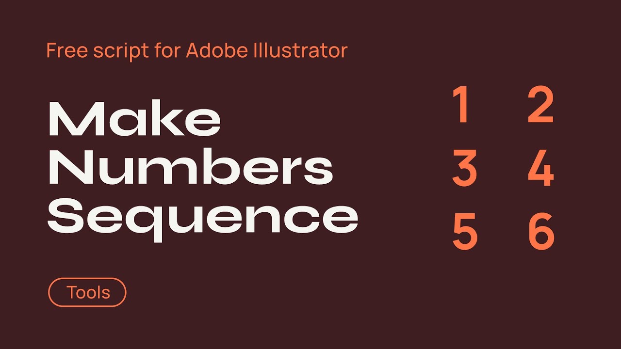 Auto Numbering in Adobe Illustrator via MakeNumbersSequence