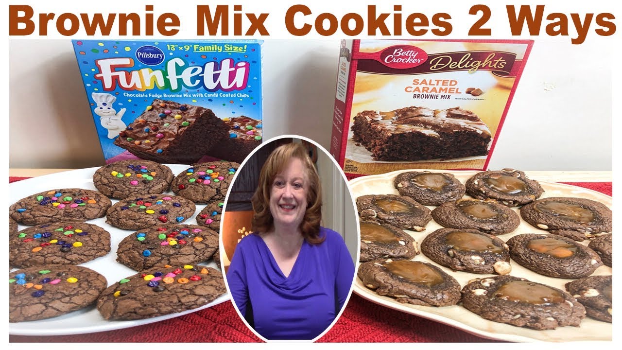 BROWNIE MIX COOKIES 2 WAYS | BAKE WITH ME