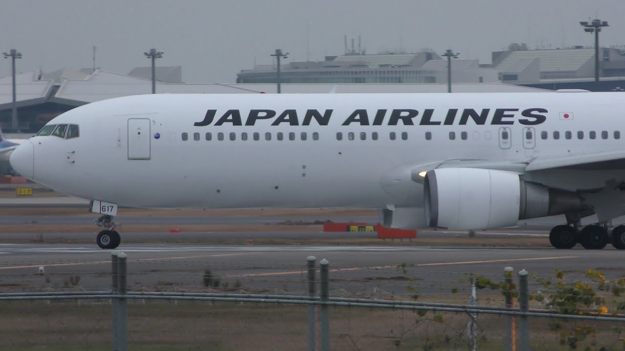 ✈[4K] 羽田空港へ JAL B767 JA617J takeoff @Narita Airport rwy34L(成田空港/NRT)