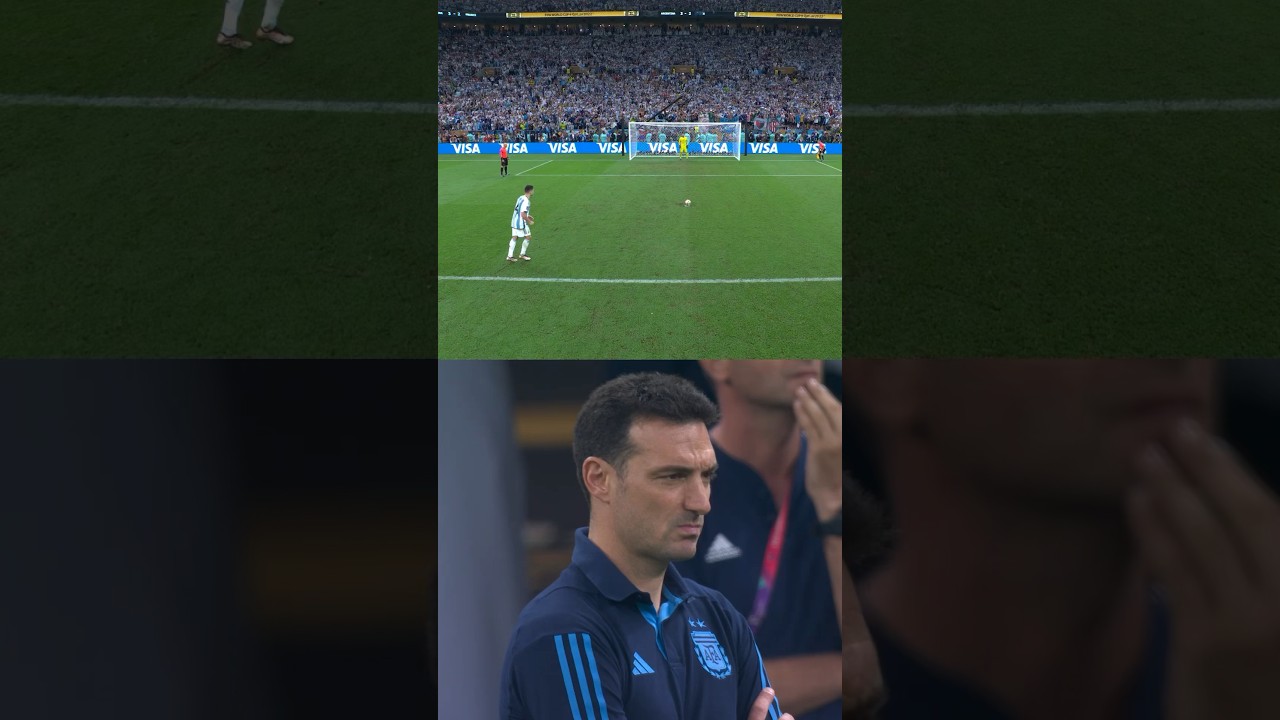Lionel Scaloni&rsquo;s reaction to winning the FIFA World Cup
