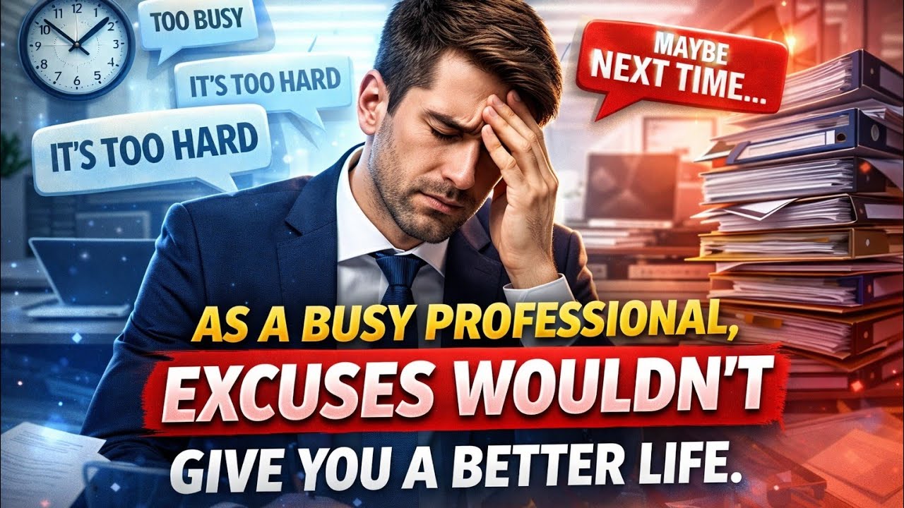 As A busy Professionals, Excuses won't give You a Better Life